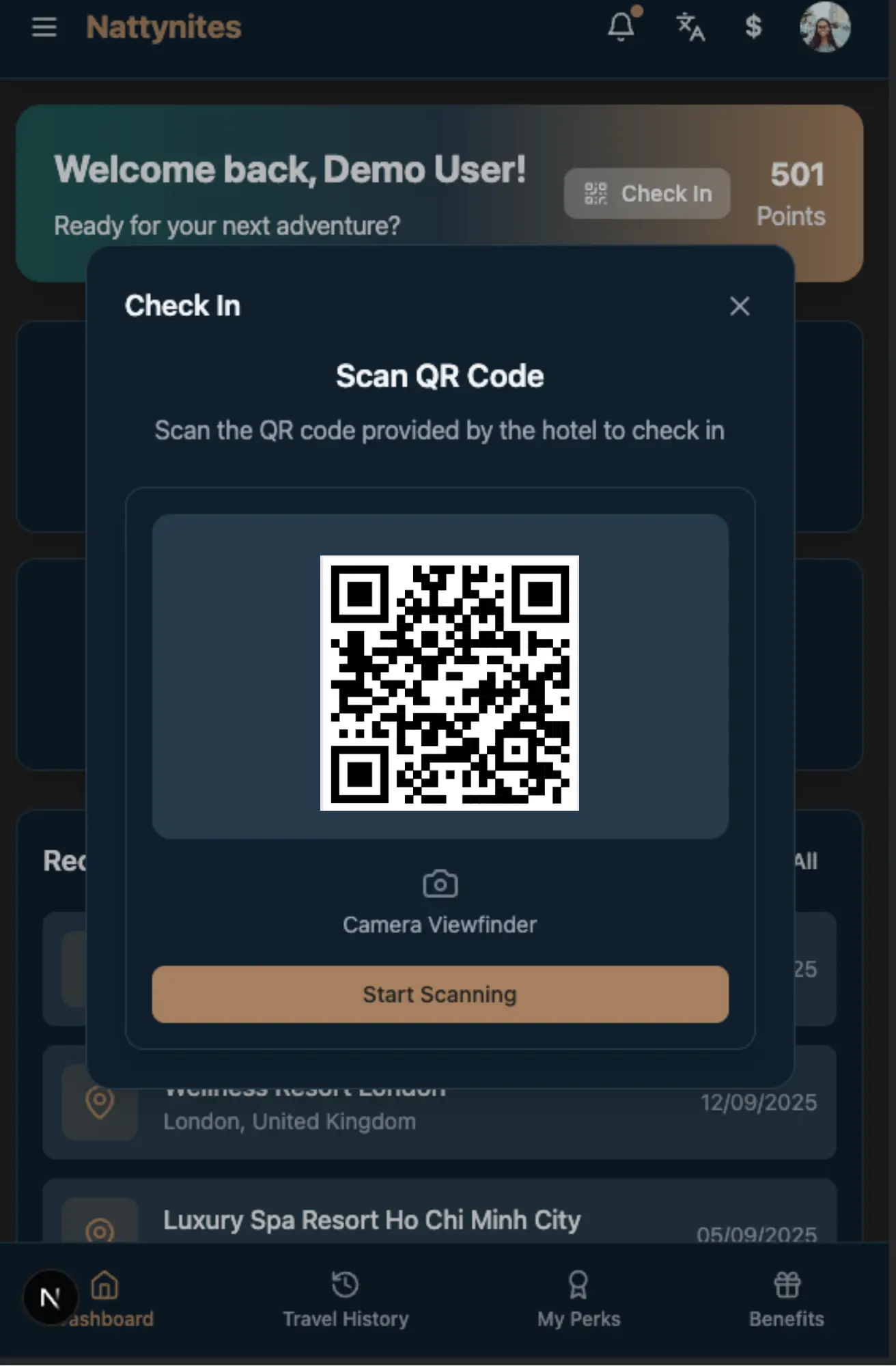 Nites Alliance mobile interface preview 1